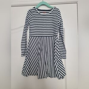 Cat & Jack Girls printed striped long sleeve knit dress